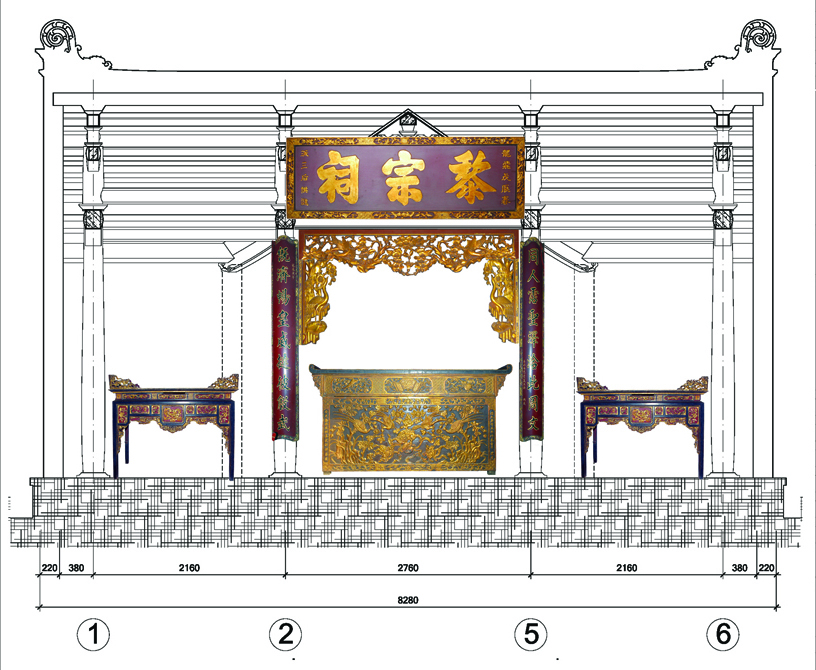Mẫu thiết kế nhà thờ họ chữ Đinh đẹp đặc trưng quý tộc xưa