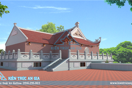 Thiết kế nhà thờ tổ - Chùa Thái Trì