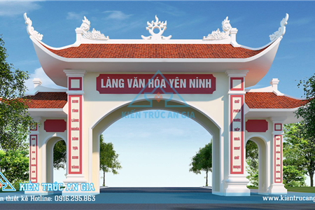 Thiết kế cổng làng -Yên Ninh
